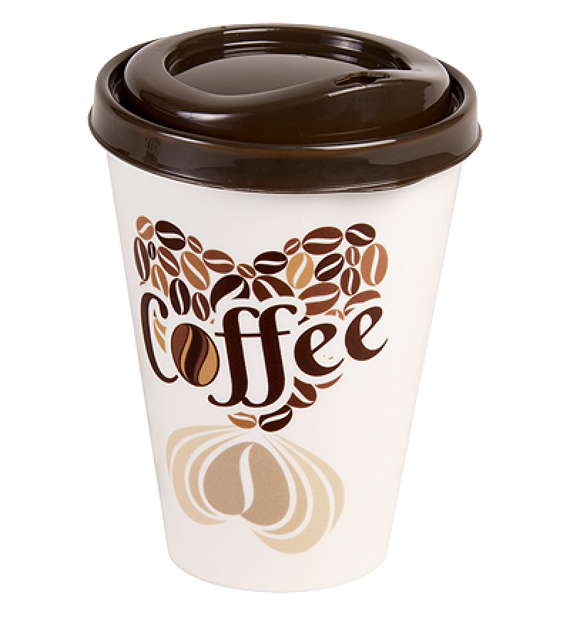 Kávéspohár 0.43l coffee dekor